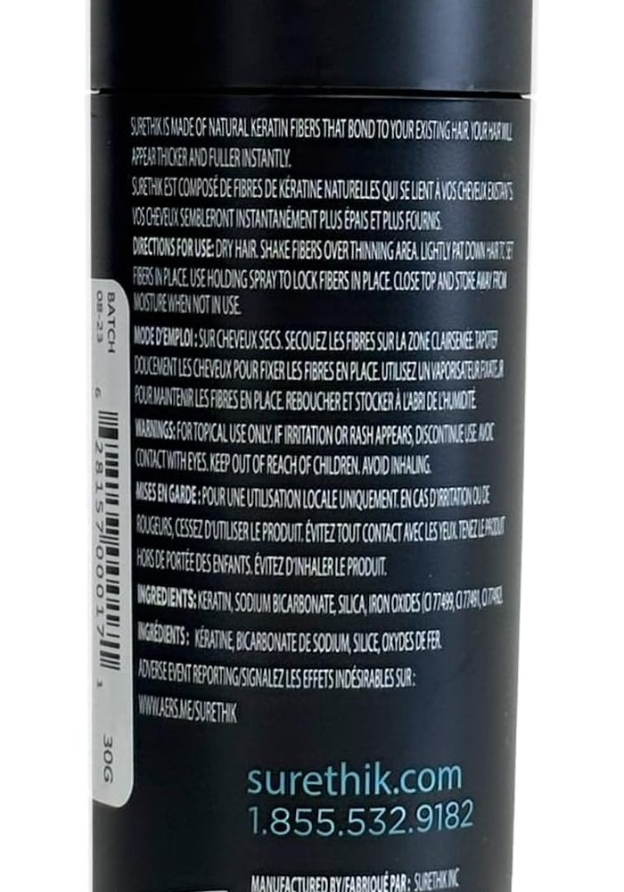 SURETHIK Hair Thickening Fibers for Thicker Looking Hair, Light Blonde, 30g - Image 3